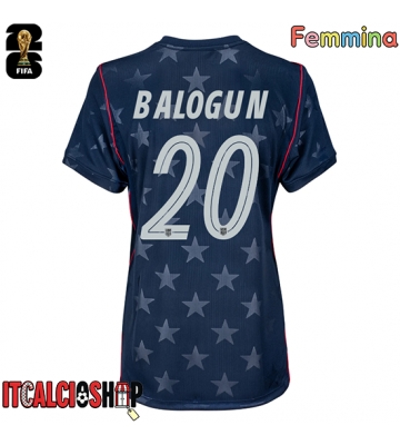 Stati Uniti Folarin Balogun #20 Seconda Maglia Femmina Mondiali 2026 Manica Corta
